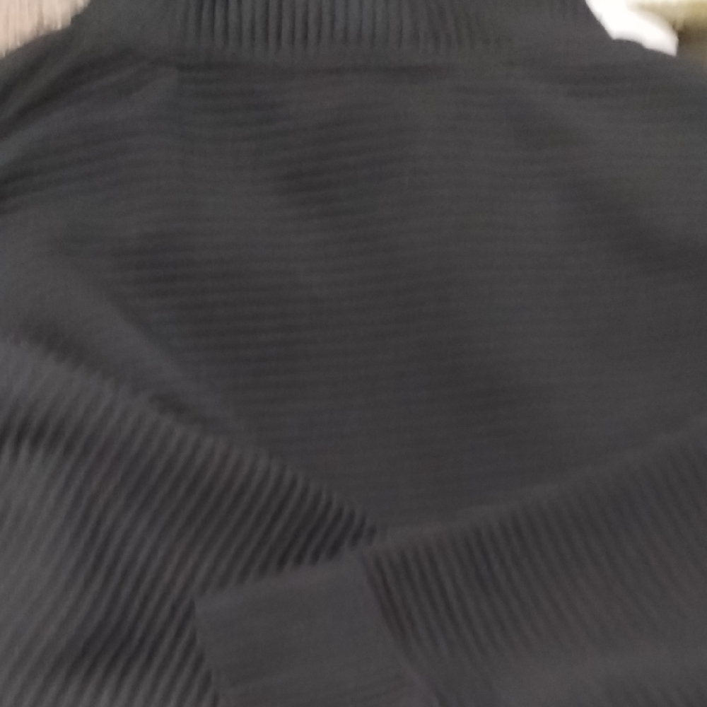 Danskin Women's Black Ribbed Turtleneck Sweater